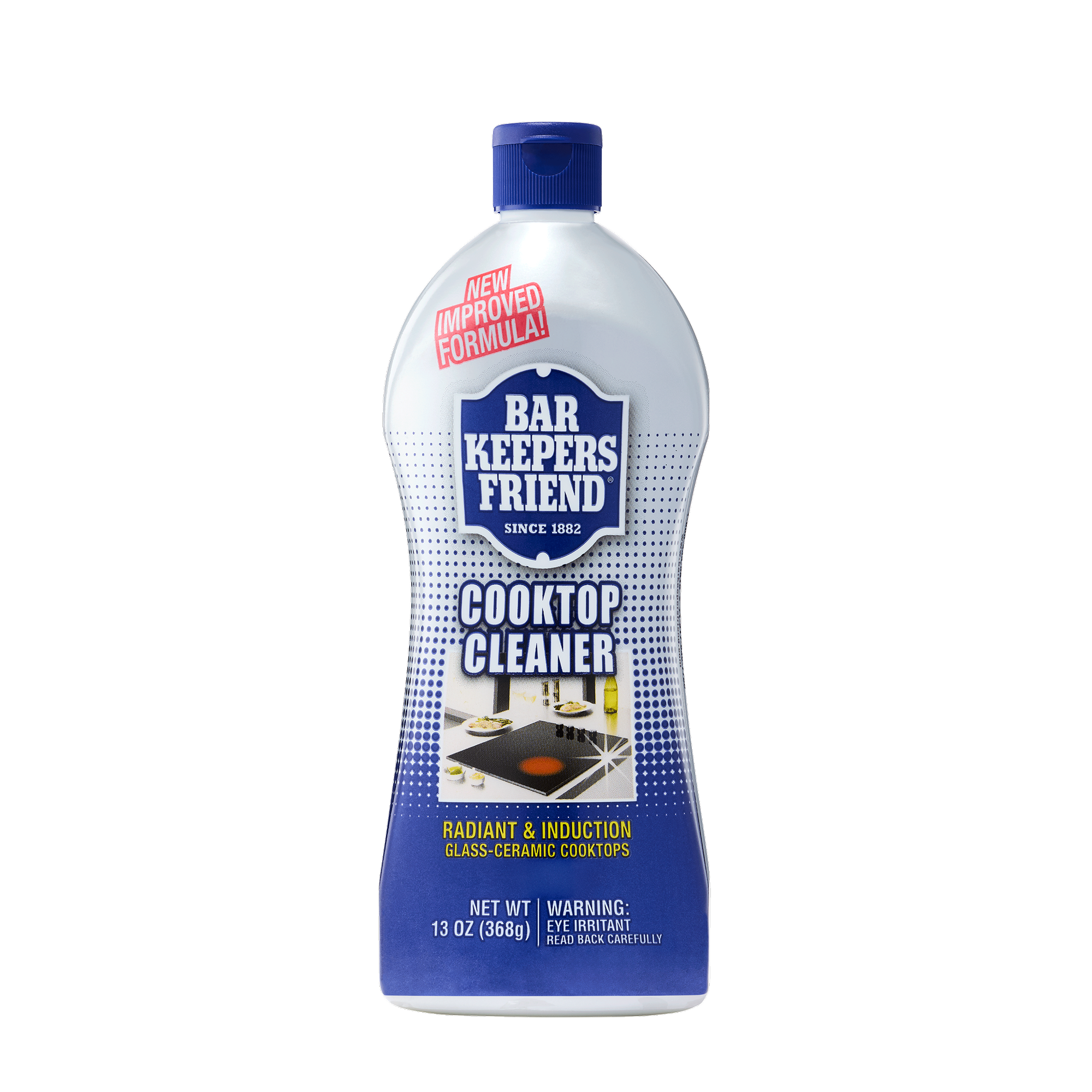 Bar Keepers Friend Cooktop Cleaner bottle for radiant and induction glass-ceramic cooktops, 13 oz.