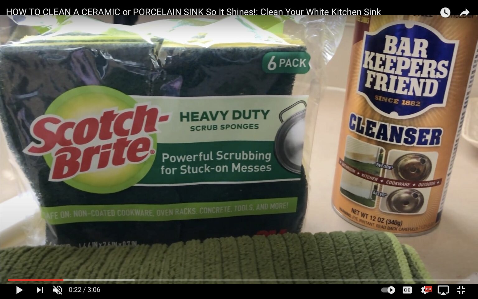 How to Clean Kitchen Sinks with BKF Bar Keepers Friend